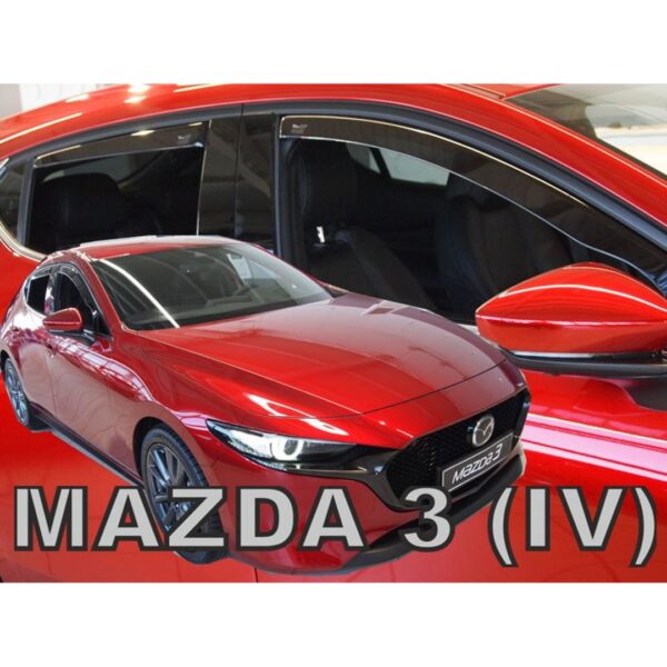 Heko ΑΝΕΜΟΘΡΑΥΣΤΕΣ ΓΙΑ MAZDA 3 5D HB 2019+ ΣΕΤ ΑΥΤΟΚΙΝΗΤΟΥ ΑΠΟ ΕΥΚΑΜΠΤΟ ΦΙΜΕ ΠΛΑΣΤΙΚΟ HEKO - 4 ΤΕΜ.