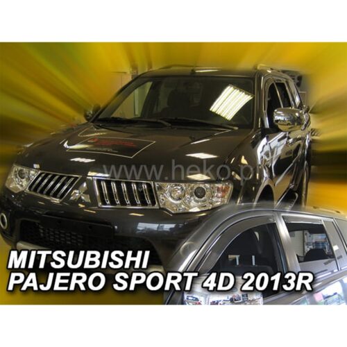 Heko ΑΝΕΜΟΘΡΑΥΣΤΕΣ ΓΙΑ MITSUBISHI PAJERO SPORT 5D 2013-2018 ΣΕΤ ΑΥΤΟΚΙΝΗΤΟΥ ΑΠΟ ΕΥΚΑΜΠΤΟ ΦΙΜΕ ΠΛΑΣΤΙΚΟ HEKO – 4 ΤΕΜ.