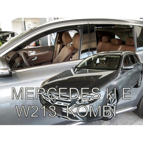 Heko ΑΝΕΜΟΘΡΑΥΣΤΕΣ ΓΙΑ MERCEDES E-KLAS W213 5D COMBI 2016+  ΣΕΤ ΑΥΤΟΚΙΝΗΤΟΥ ΑΠΟ ΕΥΚΑΜΠΤΟ ΦΙΜΕ ΠΛΑΣΤΙΚΟ HEKO - 4 ΤΕΜ.