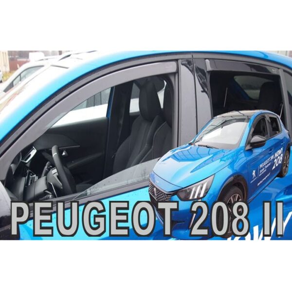Heko ΑΝΕΜΟΘΡΑΥΣΤΕΣ ΓΙΑ OPEL CORSA F 5D 2019+ / PEUGEOT 208 5D 2019+ ΣΕΤ ΑΥΤΟΚΙΝΗΤΟΥ ΑΠΟ ΕΥΚΑΜΠΤΟ ΦΙΜΕ ΠΛΑΣΤΙΚΟ HEKO - 4 ΤΕΜ.