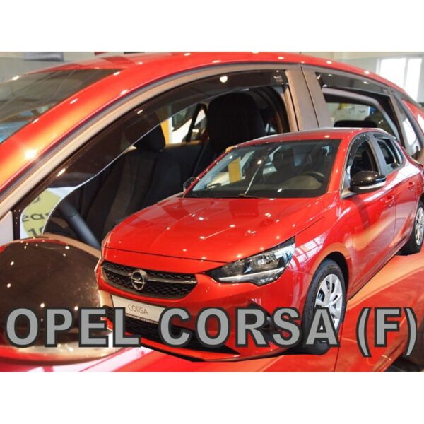 Heko ΑΝΕΜΟΘΡΑΥΣΤΕΣ ΓΙΑ OPEL CORSA F 5D 2019+ / PEUGEOT 208 5D 2019+ ΣΕΤ ΑΥΤΟΚΙΝΗΤΟΥ ΑΠΟ ΕΥΚΑΜΠΤΟ ΦΙΜΕ ΠΛΑΣΤΙΚΟ HEKO - 4 ΤΕΜ. - Image 2