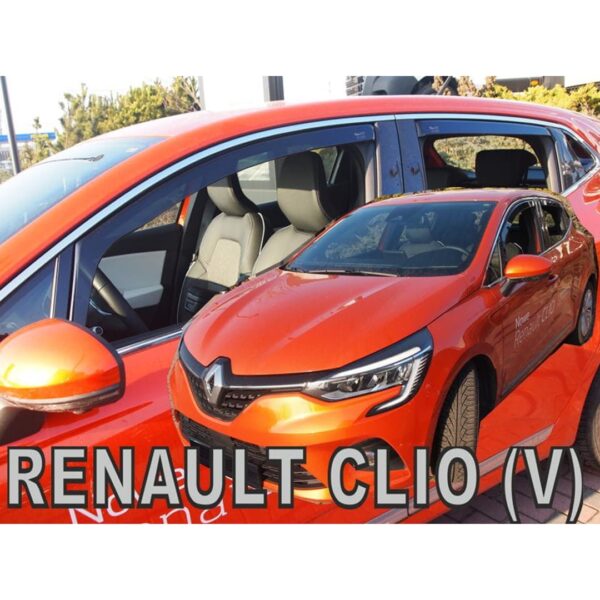 Heko ΑΝΕΜΟΘΡΑΥΣΤΕΣ ΓΙΑ RENAULT CLIO 5D 2019+ ΣΕΤ ΑΥΤΟΚΙΝΗΤΟΥ ΑΠΟ ΕΥΚΑΜΠΤΟ ΦΙΜΕ ΠΛΑΣΤΙΚΟ HEKO - 4 ΤΕΜ.