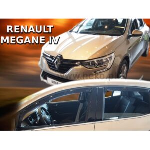 Heko ΑΝΕΜΟΘΡΑΥΣΤΕΣ ΓΙΑ RENAULT MEGANE 5D 2016+ ΣΕΤ ΑΥΤΟΚΙΝΗΤΟΥ ΑΠΟ ΕΥΚΑΜΠΤΟ ΦΙΜΕ ΠΛΑΣΤΙΚΟ HEKO - 4 ΤΕΜ.