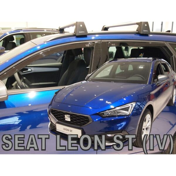 Heko ΑΝΕΜΟΘΡΑΥΣΤΕΣ ΓΙΑ SEAT LEON 5D 2020+ / CUPRA LEON 5D 2020+ - ΣΕΤ ΑΥΤΟΚΙΝΗΤΟΥ ΑΠΟ ΕΥΚΑΜΠΤΟ ΦΙΜΕ ΠΛΑΣΤΙΚΟ HEKO - 4 ΤΕΜ.