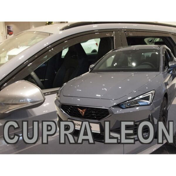 Heko ΑΝΕΜΟΘΡΑΥΣΤΕΣ ΓΙΑ SEAT LEON 5D 2020+ / CUPRA LEON 5D 2020+ - ΣΕΤ ΑΥΤΟΚΙΝΗΤΟΥ ΑΠΟ ΕΥΚΑΜΠΤΟ ΦΙΜΕ ΠΛΑΣΤΙΚΟ HEKO - 4 ΤΕΜ. - Image 2
