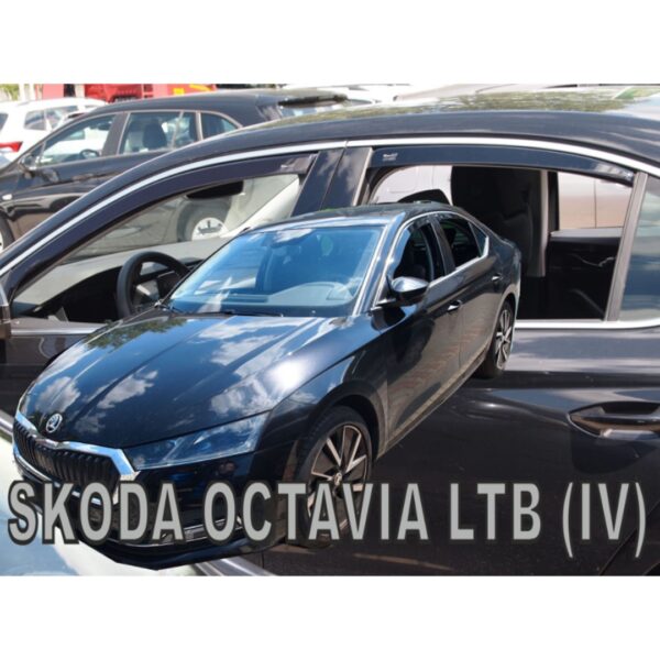 Heko ΑΝΕΜΟΘΡΑΥΣΤΕΣ ΓΙΑ SKODA OCTAVIA A8 5D LIFTBACK 2020+ ΣΕΤ ΑΥΤΟΚΙΝΗΤΟΥ ΑΠΟ ΕΥΚΑΜΠΤΟ ΦΙΜΕ ΠΛΑΣΤΙΚΟ HEKO - 4 ΤΕΜ.