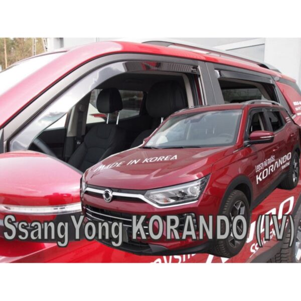 Heko ΑΝΕΜΟΘΡΑΥΣΤΕΣ ΓΙΑ SSANGYONG KORANDO 5D 2019+ ΣΕΤ ΑΥΤΟΚΙΝΗΤΟΥ ΑΠΟ ΕΥΚΑΜΠΤΟ ΦΙΜΕ ΠΛΑΣΤΙΚΟ HEKO - 4 ΤΕΜ.