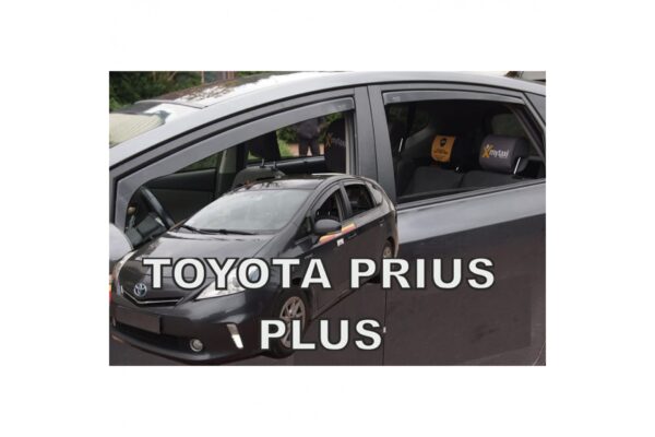 Heko ΑΝΕΜΟΘΡΑΥΣΤΕΣ ΓΙΑ TOYOTA PRIUS PLUS 5D 2011+ ΣΕΤ ΑΥΤΟΚΙΝΗΤΟΥ ΑΠΟ ΕΥΚΑΜΠΤΟ ΦΙΜΕ ΠΛΑΣΤΙΚΟ HEKO - 4 ΤΕΜ.