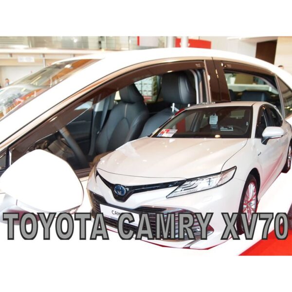 Heko ΑΝΕΜΟΘΡΑΥΣΤΕΣ ΓΙΑ TOYOTA CAMRY XV70 4D 2018+ ΣΕΤ ΑΥΤΟΚΙΝΗΤΟΥ ΑΠΟ ΕΥΚΑΜΠΤΟ ΦΙΜΕ ΠΛΑΣΤΙΚΟ HEKO - 4 ΤΕΜ.
