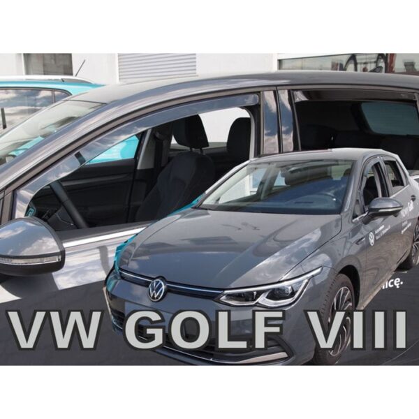 Heko ΑΝΕΜΟΘΡΑΥΣΤΕΣ ΓΙΑ VW GOLF 8 5D 2020+ ΣΕΤ ΑΥΤΟΚΙΝΗΤΟΥ ΑΠΟ ΕΥΚΑΜΠΤΟ ΦΙΜΕ ΠΛΑΣΤΙΚΟ HEKO - 4 ΤΕΜ.