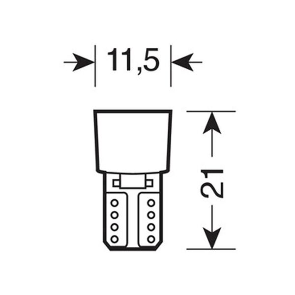 Lampa T10 W5W 24V W2,1x9,5d 24lm 6SMD LED ΠΟΡΤΟΚΑΛΙ (ΚΑΡΦΩΤΟ-ΔΙΠΛΗΣ ΠΟΛΙΚΟΤΗΤΑΣ CAN-BUS) 2ΤΕΜ. - Image 2