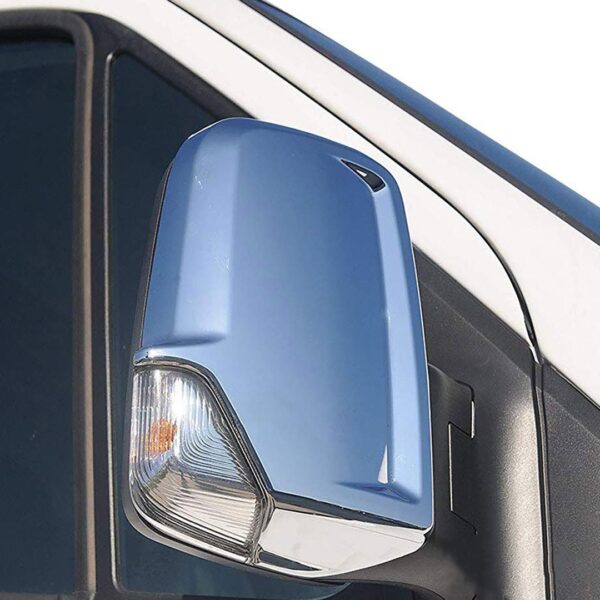 Omtec ΚΑΠΑΚΙΑ ΚΑΘΡΕΠΤΩΝ ΓΙΑ MERCEDES SPRINTER VAN W906 2006+ / VW CRAFTER VAN 2006-2017 ΠΛΑΣΤΙΚΑ ΧΡΩΜΙΟΥ OMTEC - 2 ΤΕΜ.