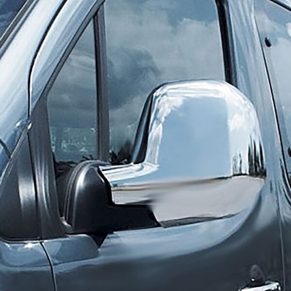 Omtec ΚΑΠΑΚΙΑ ΚΑΘΡΕΠΤΩΝ ΓΙΑ CITROEN BERLINGO II MVN 2008-2012 / PEUGEOT PARTNER II TEPEE MVN 2008 ΧΡΩΜΙΟ ΠΛΑΣΤΙΚΑ - 2ΤΕΜ. - Image 2