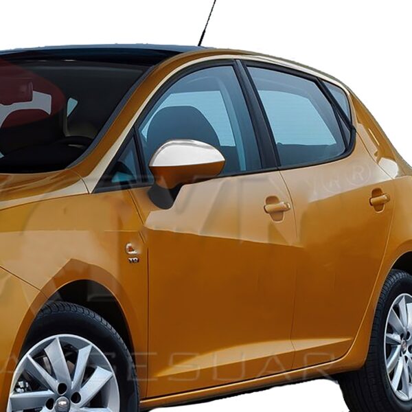 S-dizayn ΚΑΠΑΚΙΑ ΚΑΘΡΕΠΤΗ ΧΡΩΜΙΟΥ ΜΕΤΑΛΛΙΚΑ ΓΙΑ SEAT IBIZA 5D 2010+ ΧΡΩΜΙΟ ΜΕΤΑΛΛΙΚΑ