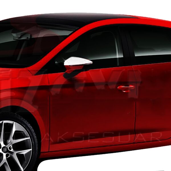 S-dizayn ΚΑΠΑΚΙΑ ΚΑΘΡΕΠΤΗ ΧΡΩΜΙΟΥ ΜΕΤΑΛΛΙΚΑ ΓΙΑ SEAT LEON 3D/5D 2013+ ΧΡΩΜΙΟ ΜΕΤΑΛΛΙΚΑ