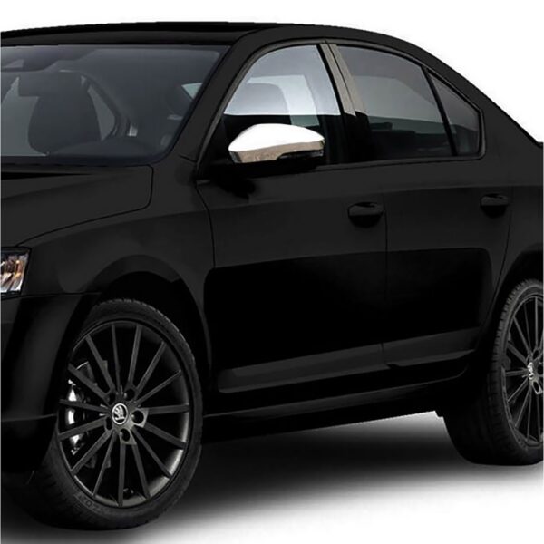 S-dizayn ΚΑΠΑΚΙΑ ΚΑΘΡΕΠΤΗ ΧΡΩΜΙΟΥ ΜΕΤΑΛΛΙΚΑ ΓΙΑ SKODA OCTAVIA 3 A7 2013+ ΧΡΩΜΙΟ ΜΕΤΑΛΛΙΚΑ