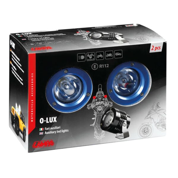 Lampa ΠΡΟΒΟΛΕΙΣ ΣΤΡΟΓΓΥΛΟΙ  ΜΕ ΒΑΣΗ O-LUX 1LED SMD 6000K 1800LM 12V 18W  ΚΑΡΦΙ 36Δχ68Υχ55Β mm ΜΠΛΕ 2 ΤΕΜ - Image 3