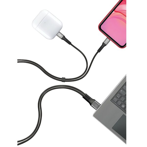 Lampa ΚΑΛΩΔΙΟ ΦΟΡΤΙΣΗΣ ΚΑΙ ΣΥΓΧΡΟΝΙΣΜΟΥ 100cm 480 MB/S 3000mA ΜΕ 2 APPLE 8 PIN (FAST CHARGE) - Image 2