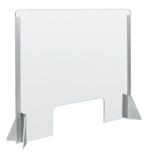 Lampa ΠΡΟΣΤΑΤΕΥΤΙΚΟ ΔΙΑΧΩΡΙΣΤΙΚΟ ΤΖΑΜΙ PLEXIGLASS 3mm 66x56cm ΜΕ ΤΡΥΠΑ ΚΑΙ ΒΑΣΕΙΣ ΣΤΗΡΙΞΗΣ ΑΛΟΥΜΙΝΙΟΥ