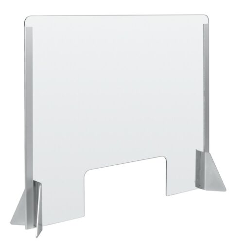 Lampa ΠΡΟΣΤΑΤΕΥΤΙΚΟ ΔΙΑΧΩΡΙΣΤΙΚΟ ΤΖΑΜΙ PLEXIGLASS 3mm 66x56cm ΜΕ ΤΡΥΠΑ ΚΑΙ ΒΑΣΕΙΣ ΣΤΗΡΙΞΗΣ ΑΛΟΥΜΙΝΙΟΥ