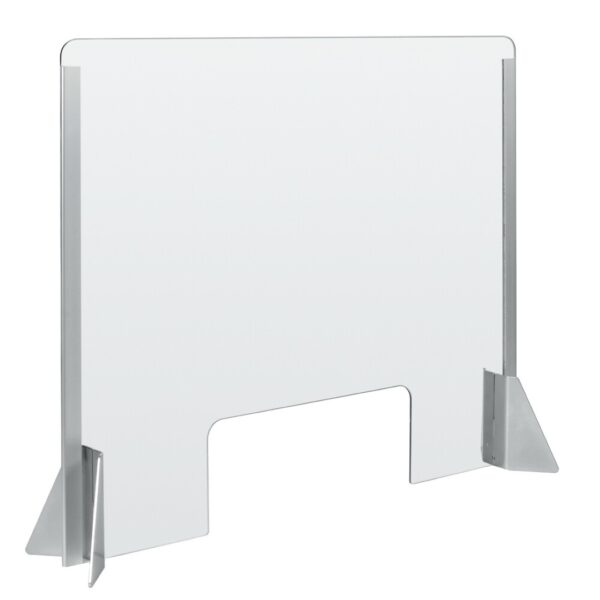 Lampa ΠΡΟΣΤΑΤΕΥΤΙΚΟ ΔΙΑΧΩΡΙΣΤΙΚΟ ΤΖΑΜΙ PLEXIGLASS 3mm 66x56cm ΜΕ ΤΡΥΠΑ ΚΑΙ ΒΑΣΕΙΣ ΣΤΗΡΙΞΗΣ ΑΛΟΥΜΙΝΙΟΥ