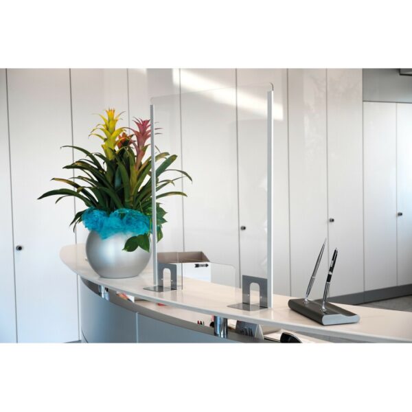Lampa ΠΡΟΣΤΑΤΕΥΤΙΚΟ ΔΙΑΧΩΡΙΣΤΙΚΟ ΤΖΑΜΙ PLEXIGLASS 3mm 66x76cm ΜΕ ΤΡΥΠΑ ΚΑΙ ΒΑΣΕΙΣ ΣΤΗΡΙΞΗΣ ΑΛΟΥΜΙΝΙΟΥ - Image 3