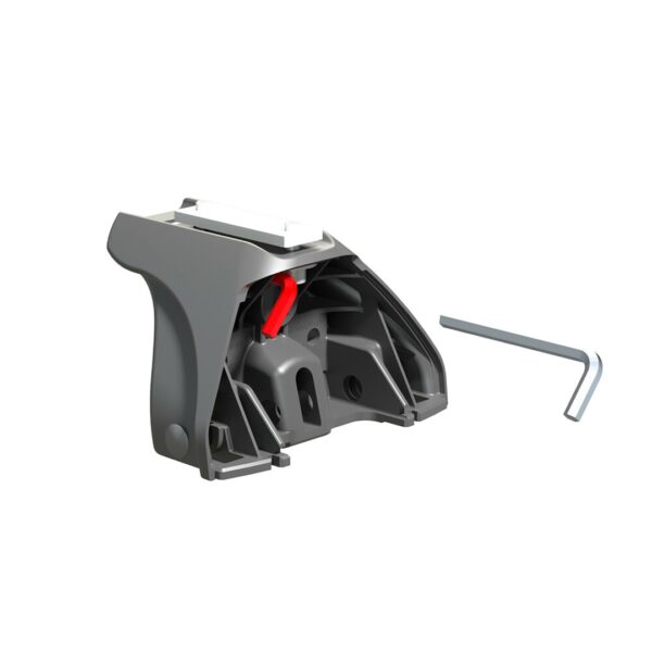 Nordrive ΣΤΑΝΤΑΡ ΠΟΔΙ ΜΕ ΚΑΠΑΚΙΑ ΚΑΙ ΚΛΕΙΔΑΡΙΑ  EVOS LP LOW PROFILE (111x 70mm ) ΧΑΜΗΛΟ ΠΡΟΦΙΛ NORDRIVE - 4 ΤΕΜ. - Image 2