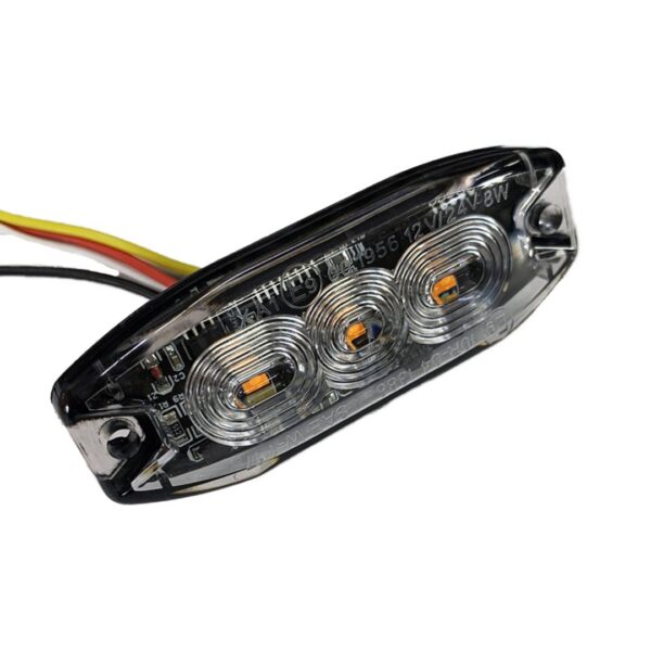 Amio ΣΤΡΟΜΠΟ 12/24V 8x3x0,9cm ΠΟΡΤΟΚΑΛΙ 3LED 9W (3x3W) R65 R10 AMiO - 1 ΤΕΜ. - Image 2