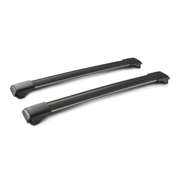 YAKIMA ΜΠΑΡΕΣ ΟΡΟΦΗΣ ΑΛΟΥΜΙΝΙΟΥ ΜΑΥΡΗ RAIL BAR STANDARD 73cm ΜΕ ΚΛΕΙΔΙ - 2 TEM.