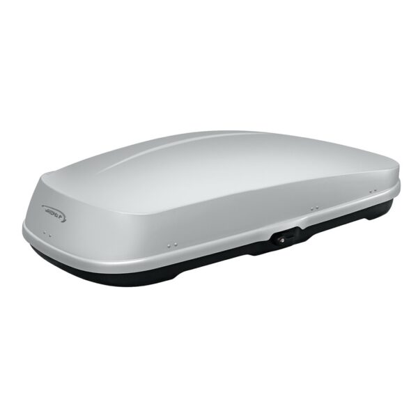 YAKIMA ΜΠΑΓΚΑΖΙΕΡΑ ΟΡΟΦΗΣ WB751S COMPACT 400 LT YAKIMA ΜΕ ΔΙΠΛΟ ΑΝΟΙΓΜΑ ΣΕ ΑΣΗΜΙ ΧΡΩΜΑ ΜΕ ΓΥΑΛΙΣΤΕΡΗ ΥΦΗ - 1 ΤΕΜ. - Image 2