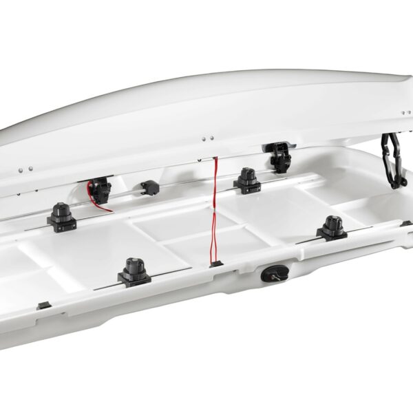 YAKIMA ΜΠΑΓΚΑΖΙΕΡΑ ΟΡΟΦΗΣ WB751S COMPACT 400 LT YAKIMA ΜΕ ΔΙΠΛΟ ΑΝΟΙΓΜΑ ΣΕ ΑΣΗΜΙ ΧΡΩΜΑ ΜΕ ΓΥΑΛΙΣΤΕΡΗ ΥΦΗ - 1 ΤΕΜ. - Image 4
