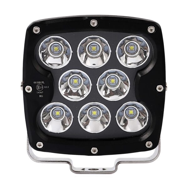 M-Tech ΠΡΟΒΟΛΕΑΣ ΟΔΗΓΗΣΗΣ LED DRIVING LIGHTS  ΜΑΥΡΟΣ 10-32V 80W 5600lm 8 CREE LED ΤΕΤΡΑΓΩΝΟΣ (130 x 130 x 86 mm) M-TECH