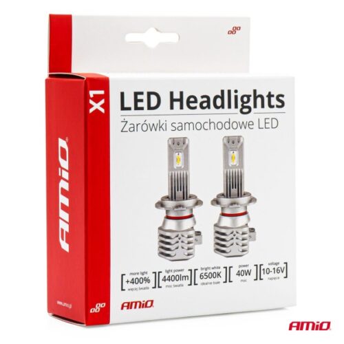Amio ΛΑΜΠΕΣ LED H4 10-16V 40W 6.500K 4400lm  (ΨΥΚΤΡΑ) X1 AMIO – 2ΤΕΜ.