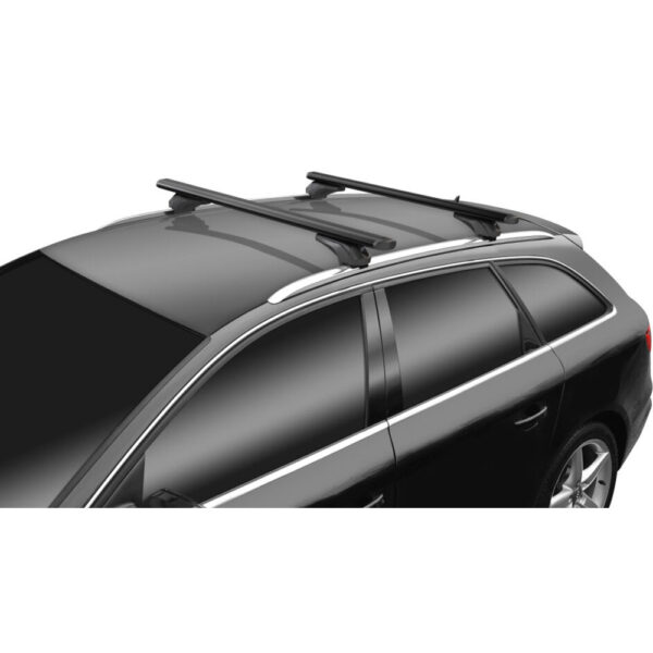 MENABO ΜΠΑΡΕΣ ΑΛΟΥΜΙΝΙΟΥ SONIC BLACK 120cm ΣΕ ΜΑΥΡΟ ΧΡΩΜΑ ΓΙΑ ΟΡΟΦΗ ΜΕ FLUSH ΚΑΙ RAISED RAILS MENABO - 2 ΤΕΜ. - Image 2
