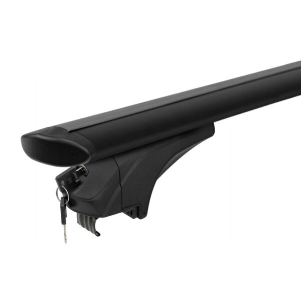 MENABO ΜΠΑΡΕΣ ΑΛΟΥΜΙΝΙΟΥ SONIC BLACK 120cm ΣΕ ΜΑΥΡΟ ΧΡΩΜΑ ΓΙΑ ΟΡΟΦΗ ΜΕ FLUSH ΚΑΙ RAISED RAILS MENABO - 2 ΤΕΜ. - Image 4