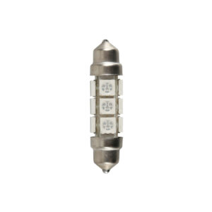 Lampa ΛΑΜΠΑΚΙ ΠΛΑΦΟΝΙΕΡΑΣ 24/28V 11x43mm 60lm 12xSMD LED ΠΟΡΤΟΚΑΛΙ ΔΙΠΛΗΣ ΠΟΛΙΚΟΤΗΤΑΣ LAMPA - 20 ΤΕΜ.