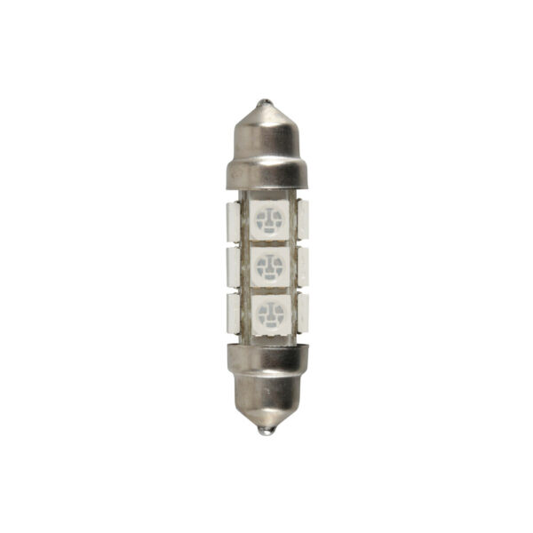 Lampa ΛΑΜΠΑΚΙ ΠΛΑΦΟΝΙΕΡΑΣ 24/28V 11x43mm 205lm 12xSMD LED ΠΡΑΣΙΝΟ ΔΙΠΛΗΣ ΠΟΛΙΚΟΤΗΤΑΣ LAMPA - 20 ΤΕΜ.