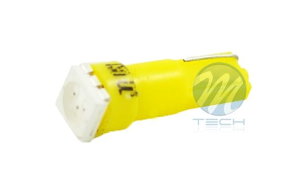 M-Tech T5 12V W2x4,6d LED 1xSMD5050 ΚΙΤΡΙΝΟ (ΚΑΡΦΩΤΟ ΑΚΑΛΥΚΟ) BLISTER M-TECH -  2 ΤΕΜ. - Image 2