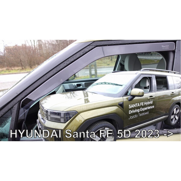 Heko ΑΝΕΜΟΘΡΑΥΣΤΕΣ ΓΙΑ HYUNDAI SANTA FE V 5D 2023+ ΖΕΥΓΑΡΙ ΑΠΟ ΕΥΚΑΜΠΤΟ ΦΙΜΕ ΠΛΑΣΤΙΚΟ HEKO - 2 ΤΕΜ