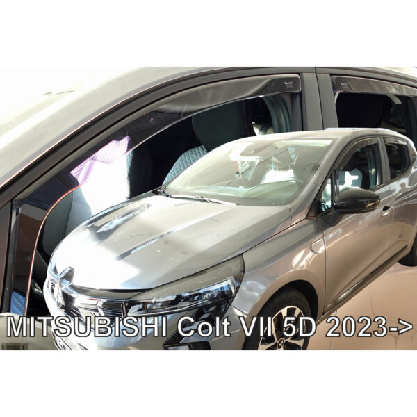Heko ΑΝΕΜΟΘΡΑΥΣΤΕΣ ΓΙΑ MITSUBISHI COLT 5D 2023+ ΖΕΥΓΑΡΙ ΑΠΟ ΕΥΚΑΜΠΤΟ ΦΙΜΕ ΠΛΑΣΤΙΚΟ HEKO - 4 ΤΕΜ.