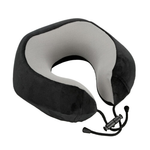 Lampa ΜΑΞΙΛΑΡΙ ΤΑΞΙΔΙΟΥ ΑΥΧΕΝΑ ΕΡΓΟΝΟΜΙΚΟ MEMORY FOAM ΜΑΥΡΟ/ΓΚΡΙ NECK-LUXE LAMPA – 1 ΤΕΜ.