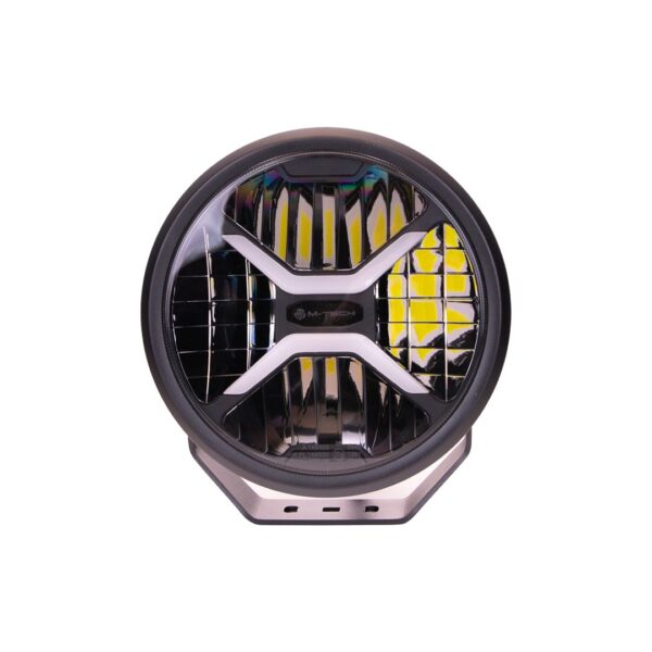 M-Tech ΠΡΟΒΟΛΕΑΣ ΣΤΡΟΓΓΥΛΟΣ DRIVING LIGHT BLACK SERIES LED 12-48V 80W 5.700K 11.000lm 220mm mTECH -  1 ΤΕΜ. - Image 3