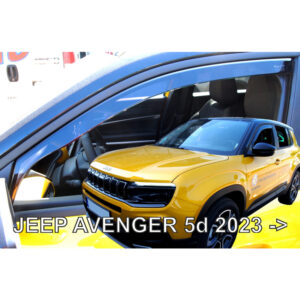 Heko ΑΝΕΜΟΘΡΑΥΣΤΕΣ ΓΙΑ JEEP AVENGER 5D 2023+ ΣΕΤ ΑΥΤΟΚΙΝΗΤΟΥ ΑΠΟ ΕΥΚΑΜΠΤΟ ΦΙΜΕ ΠΛΑΣΤΙΚΟ HEKO - 4 ΤΕΜ.