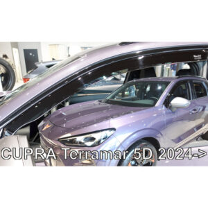 Heko ΑΝΕΜΟΘΡΑΥΣΤΕΣ ΓΙΑ CUPRA TERRAMAR 5D 2024+ ΖΕΥΓΑΡΙ ΑΠΟ ΕΥΚΑΜΠΤΟ ΦΙΜΕ ΠΛΑΣΤΙΚΟ HEKO - 2 ΤΕΜ.