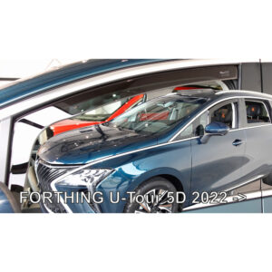 Heko ΑΝΕΜΟΘΡΑΥΣΤΕΣ ΓΙΑ FORTHING U-TOUR 5D 2022+ ΖΕΥΓΑΡΙ ΑΠΟ ΕΥΚΑΜΠΤΟ ΦΙΜΕ ΠΛΑΣΤΙΚΟ HEKO - 2 ΤΕΜ.