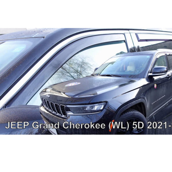 Heko ΑΝΕΜΟΘΡΑΥΣΤΕΣ ΓΙΑ JEEP GRAND CHEROKEE WL 5D 2021+ ΣΕΤ ΑΥΤΟΚΙΝΗΤΟΥ ΑΠΟ ΕΥΚΑΜΠΤΟ ΦΙΜΕ ΠΛΑΣΤΙΚΟ HEKO - 4 ΤΕΜ.