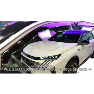 Heko ΑΝΕΜΟΘΡΑΥΣΤΕΣ ΓΙΑ PEUGEOT 3008 III 5D 2023+ / E-3008 III 5D 2023+ ΣΕΤ ΑΥΤΟΚΙΝΗΤΟΥ ΑΠΟ ΕΥΚΑΜΠΤΟ ΦΙΜΕ ΠΛΑΣΤΙΚΟ HEKO - 4 ΤΕΜ.