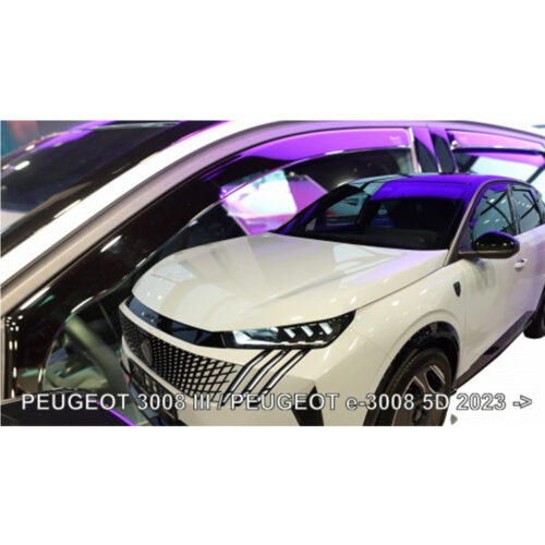 Heko ΑΝΕΜΟΘΡΑΥΣΤΕΣ ΓΙΑ PEUGEOT 3008 III 5D 2023+ / E-3008 III 5D 2023+ ΣΕΤ ΑΥΤΟΚΙΝΗΤΟΥ ΑΠΟ ΕΥΚΑΜΠΤΟ ΦΙΜΕ ΠΛΑΣΤΙΚΟ HEKO – 4 ΤΕΜ.