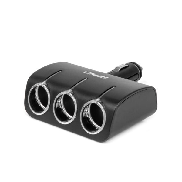 Amio ΑΝΤΑΠΤΟΡΑΣ ΑΝΑΠΤΗΡΑ 12/24V 120W ΜΑΥΡΟΣ/3 ΘΕΣΕΙΣ/ΠΕΡΙΣΤΡΟΦΗ 90 ΜΟΙΡΩΝ AMIO - 1 Τεμ.