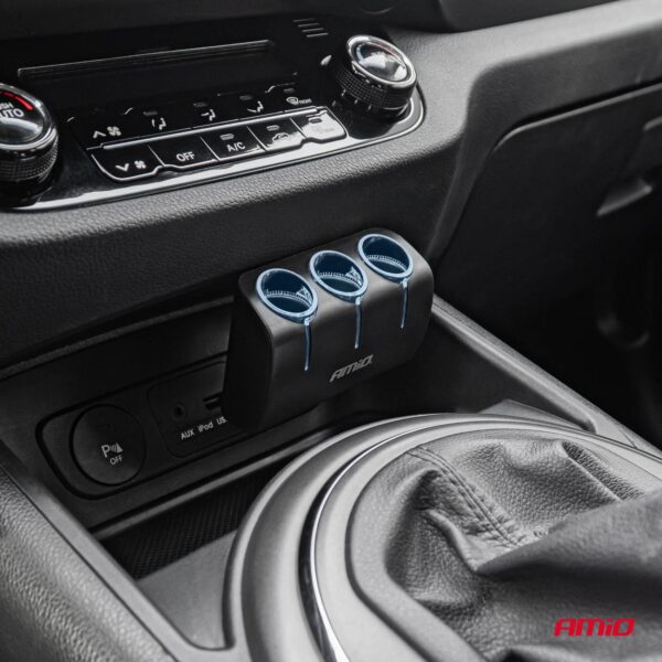Amio ΑΝΤΑΠΤΟΡΑΣ ΑΝΑΠΤΗΡΑ 12/24V 120W ΜΑΥΡΟΣ/3 ΘΕΣΕΙΣ/ΠΕΡΙΣΤΡΟΦΗ 90 ΜΟΙΡΩΝ AMIO - 1 Τεμ. - Image 2